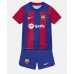 Maillot de foot Barcelona Domicile vêtements enfant 2023-24 Manches Courtes (+ pantalon court)